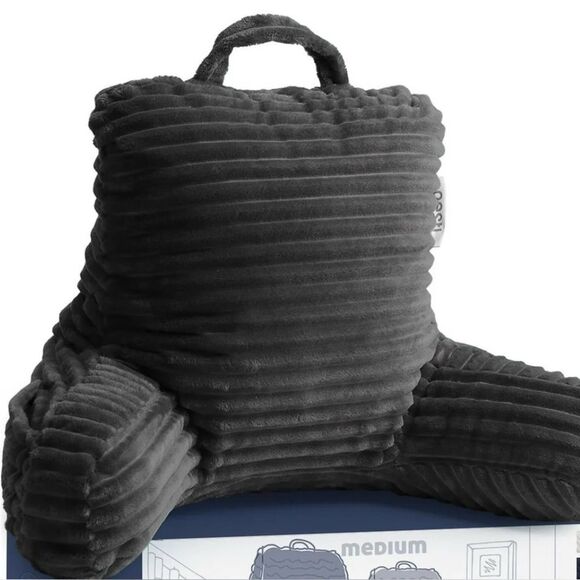 Nestl Cut Plush Striped Reading Pillow for Kids & Teens, Small - Picture 1 of 7